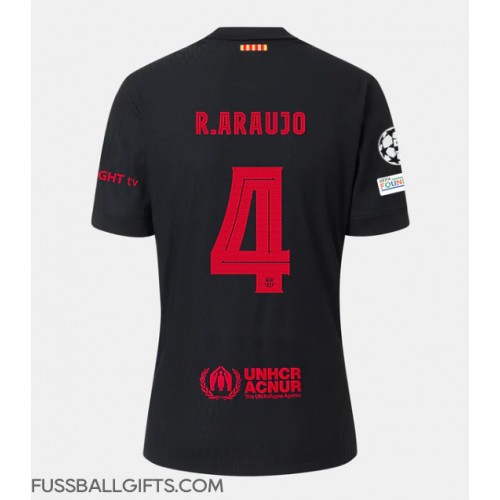 Barcelona Ronald Araujo #4 Fußballbekleidung Auswärtstrikot 2024-25 Kurzarm